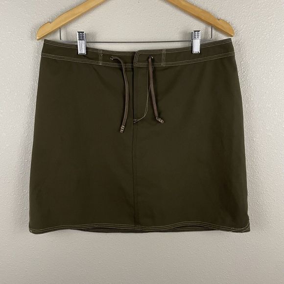Title Nine Womens 10 Brown A Line Skort Skirt - Picture 1 of 5